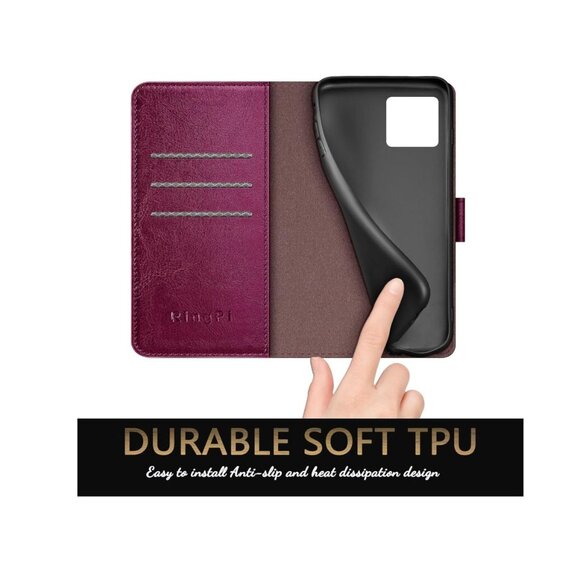 Phone Case for iPhone 15 Pro Max Wine Red - Picture 4 of 7